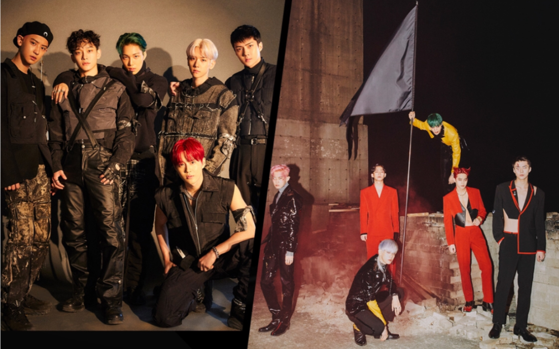 exo六辑回归 e-xo vs exo v live 舞台首秀 「录屏」_哔哩哔哩 (゜-゜