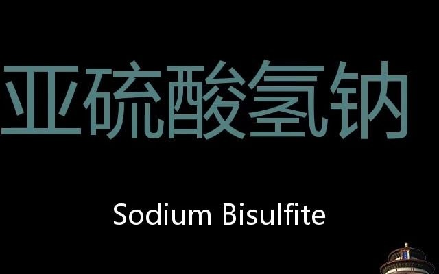 亚硫酸氢钠 Chinese Pronunciation Sodium Bisulfite哔哩哔哩bilibili