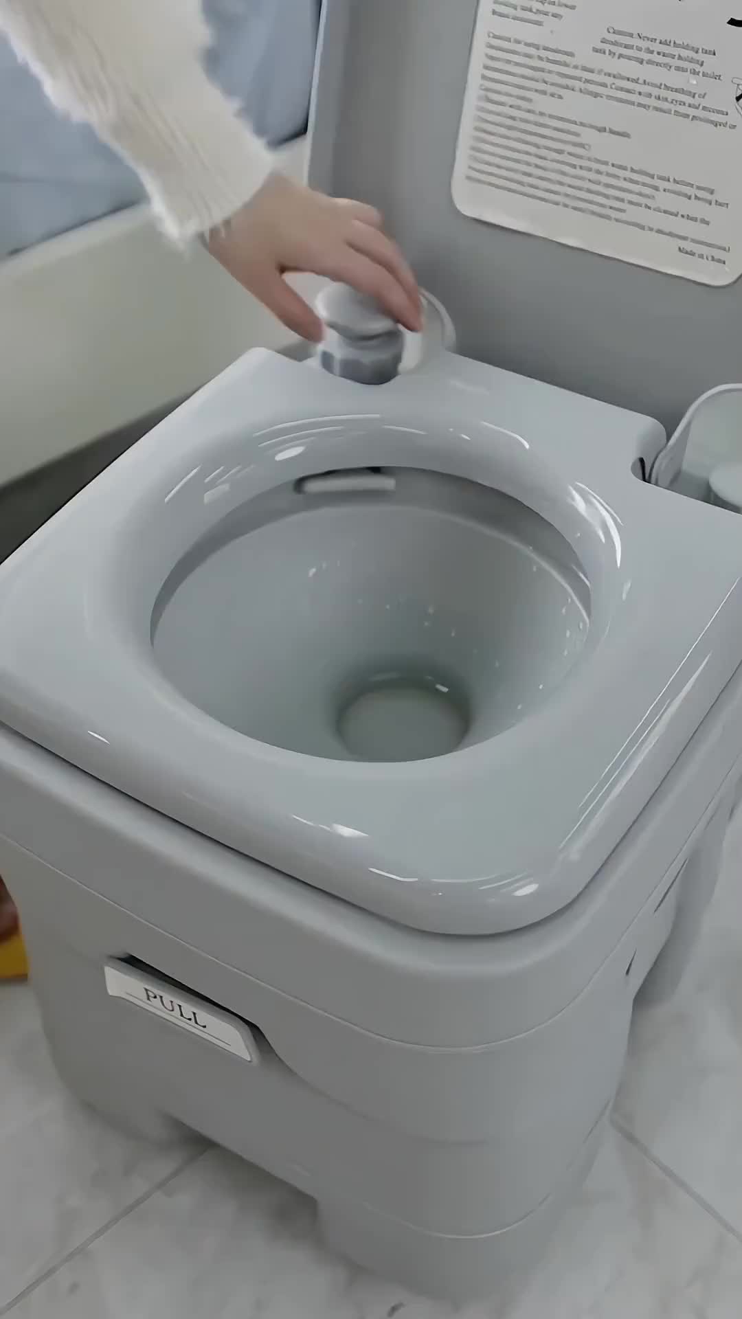 蓝品盾家用便携马桶卧室防臭尿桶室内大人老人加厚移动坐便器卫生