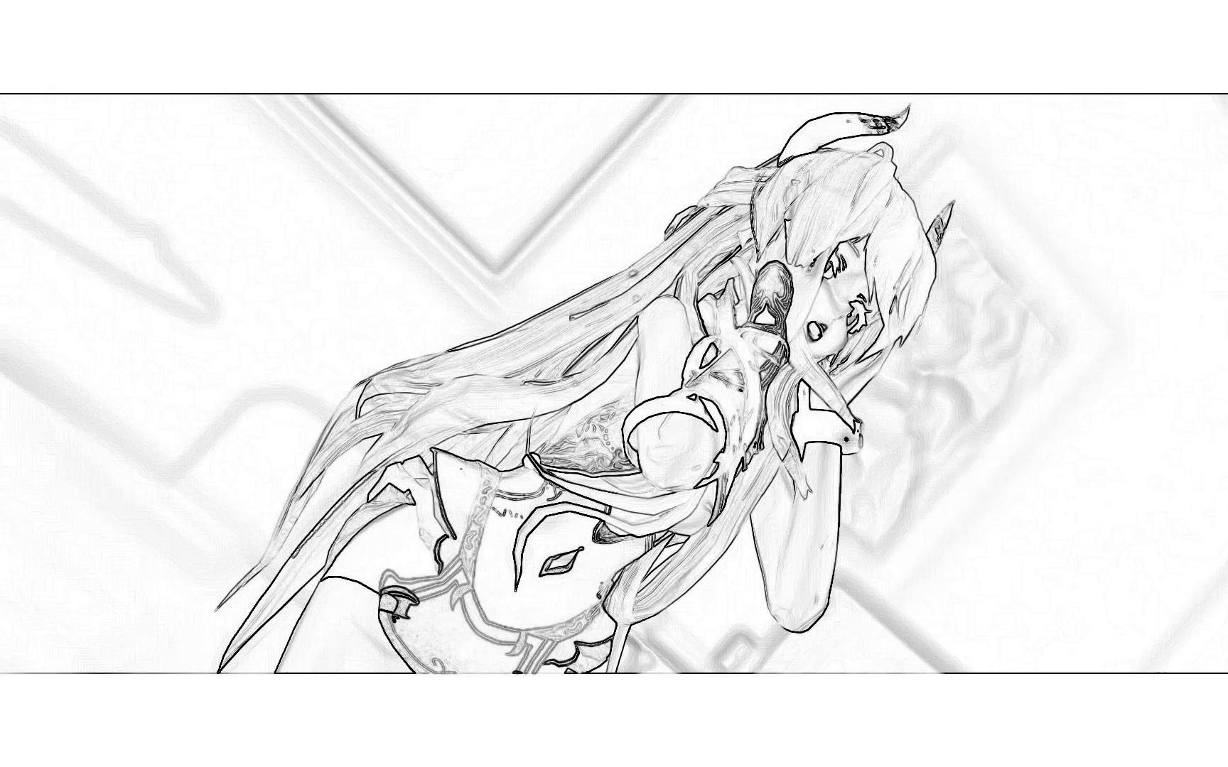 mmd魔王弱音素描版