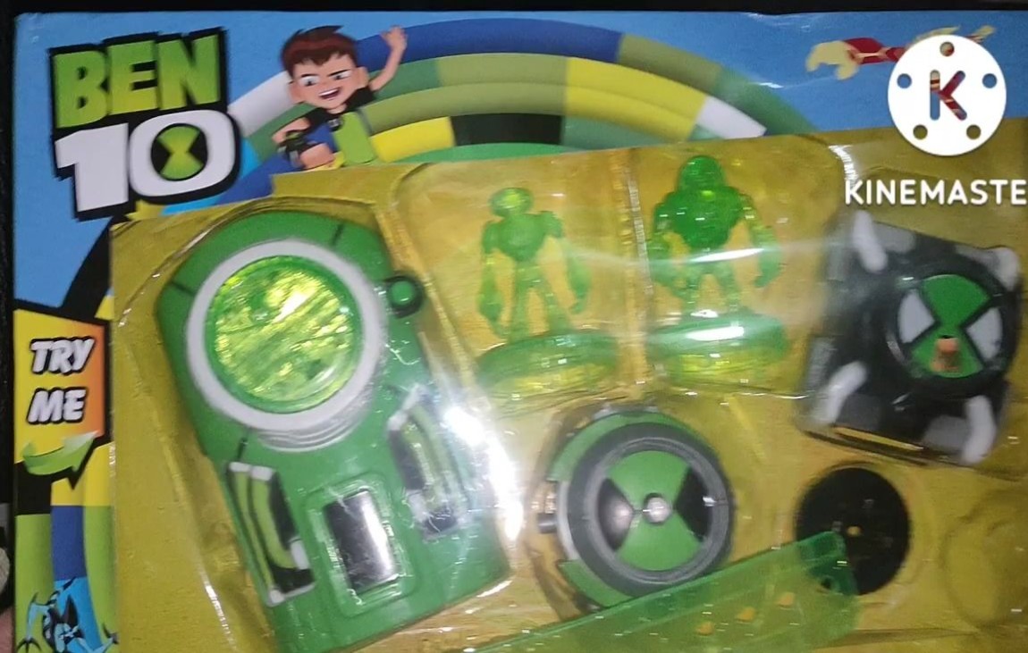 [图]ben10 手表 omnitrix 國產盜版 田小班變身少年駭客兒童玩具卡通投影發光手表