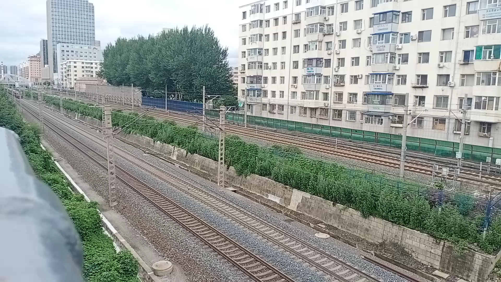 沈局沈段hxd3d-0009小号车牵引z384次列车(长春至海口)通过南昌路拍车