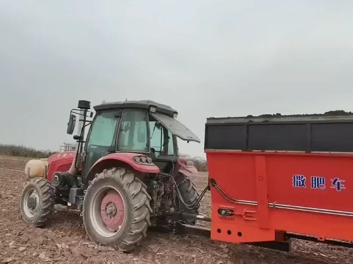 中達10方撒糞機重型裝配揚糞機 單橫絞龍撒糞車 農家糞拋糞機