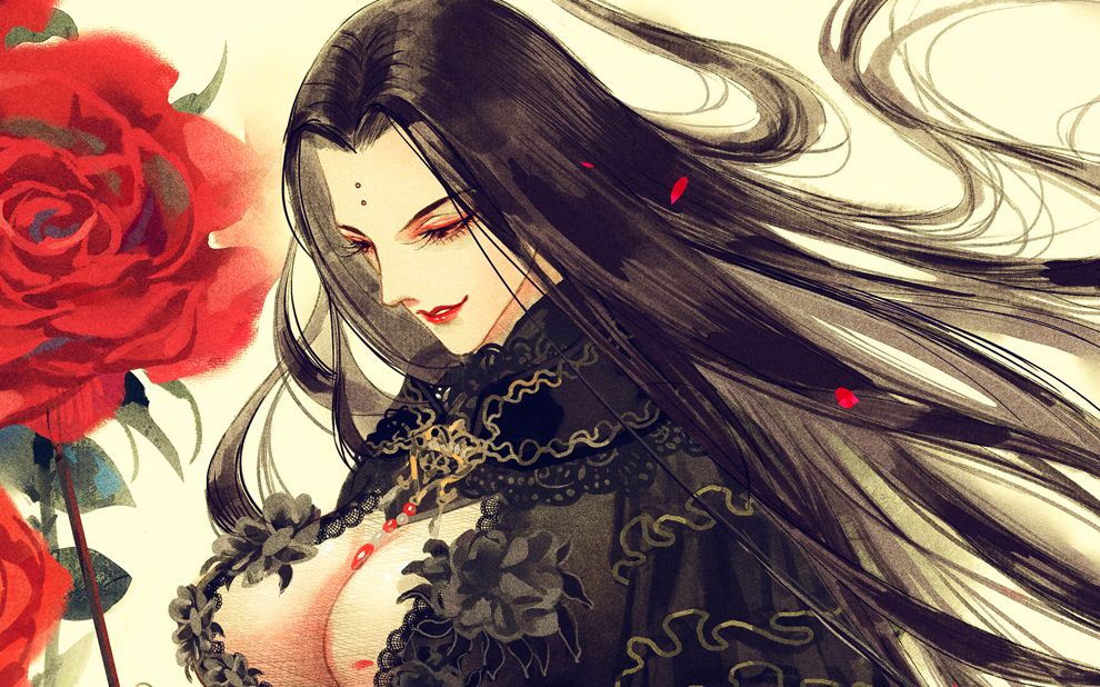 板绘金光布袋戏凰后上色视频10倍速