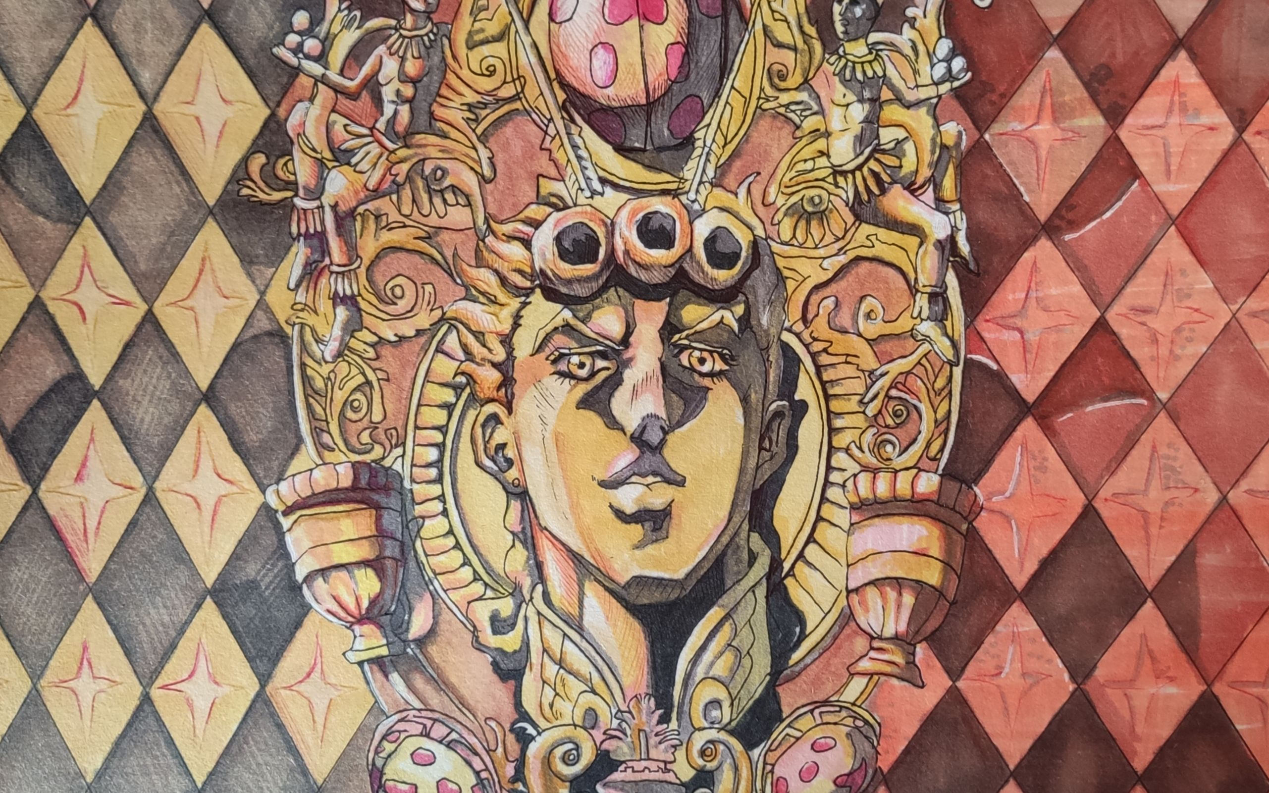 活动作品彩绘jojo的黄金之风大图