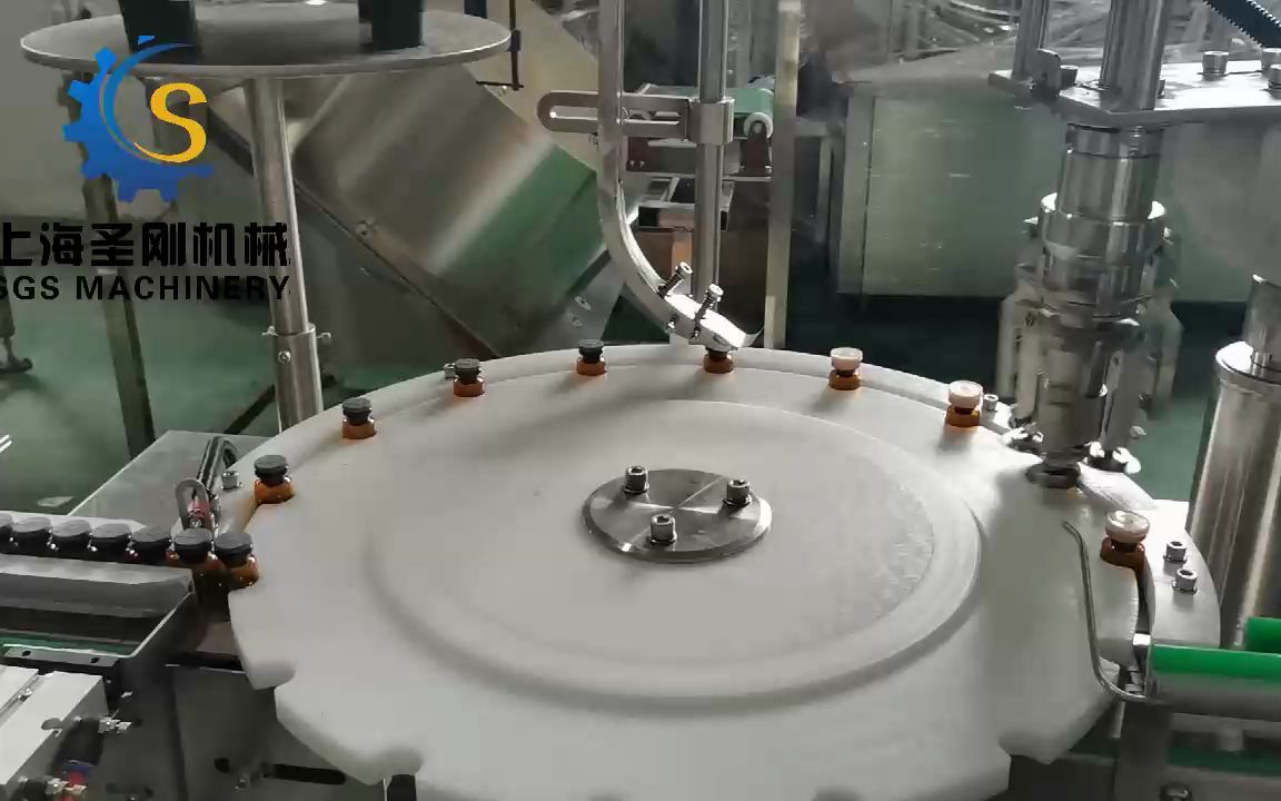 上海圣刚西林瓶封盖机扎盖机全自动西林瓶压盖机西林瓶锁盖机