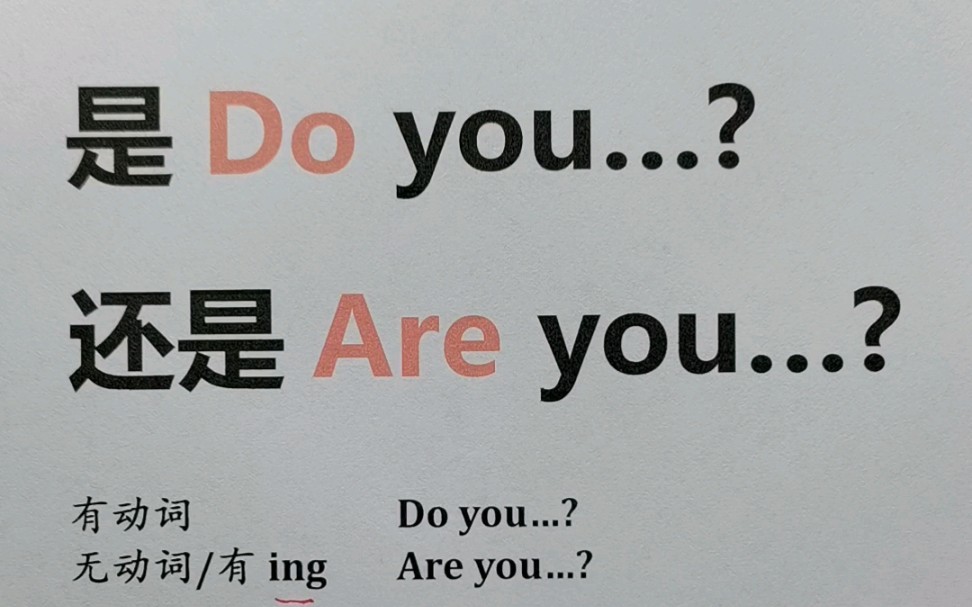 [图]到底是Do you...?还是Are you...?