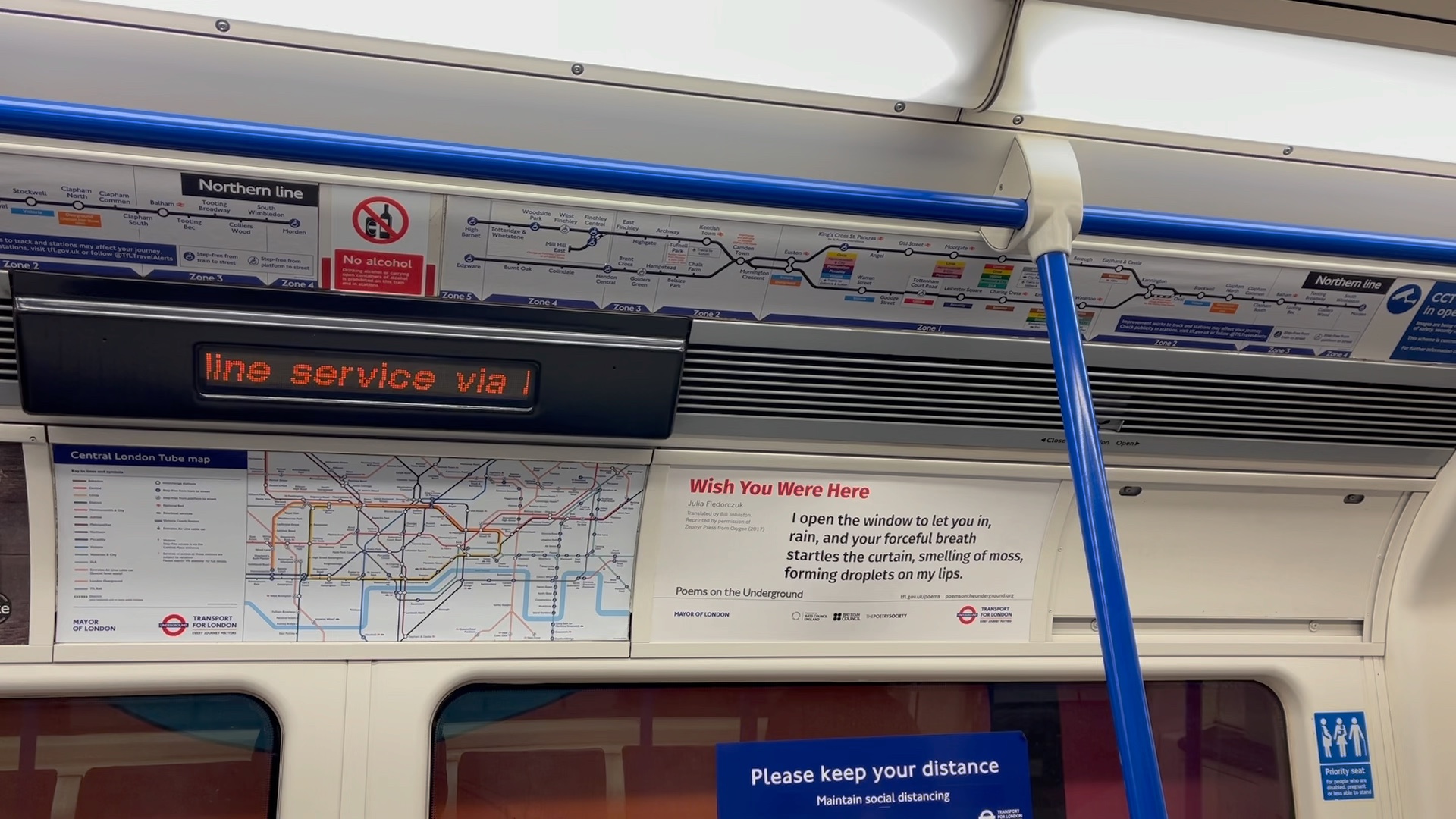 伦敦地铁northernline即将到达euston站报站分享