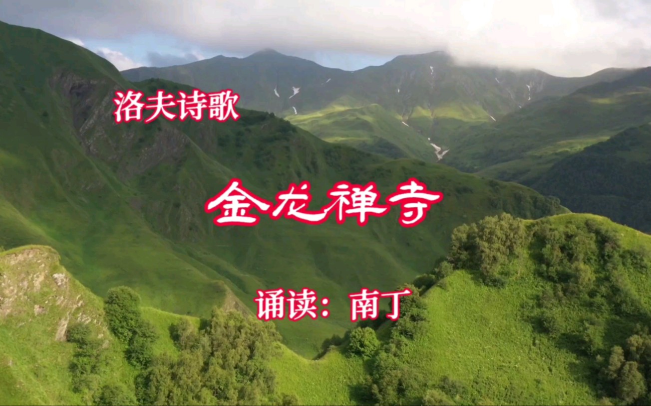 洛夫诗歌《金龙禅寺》诵读:南丁