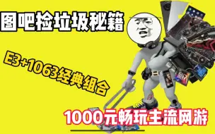 Download Video: E3+1063捡垃圾经典组合，永不过时！1000元畅玩主流网游