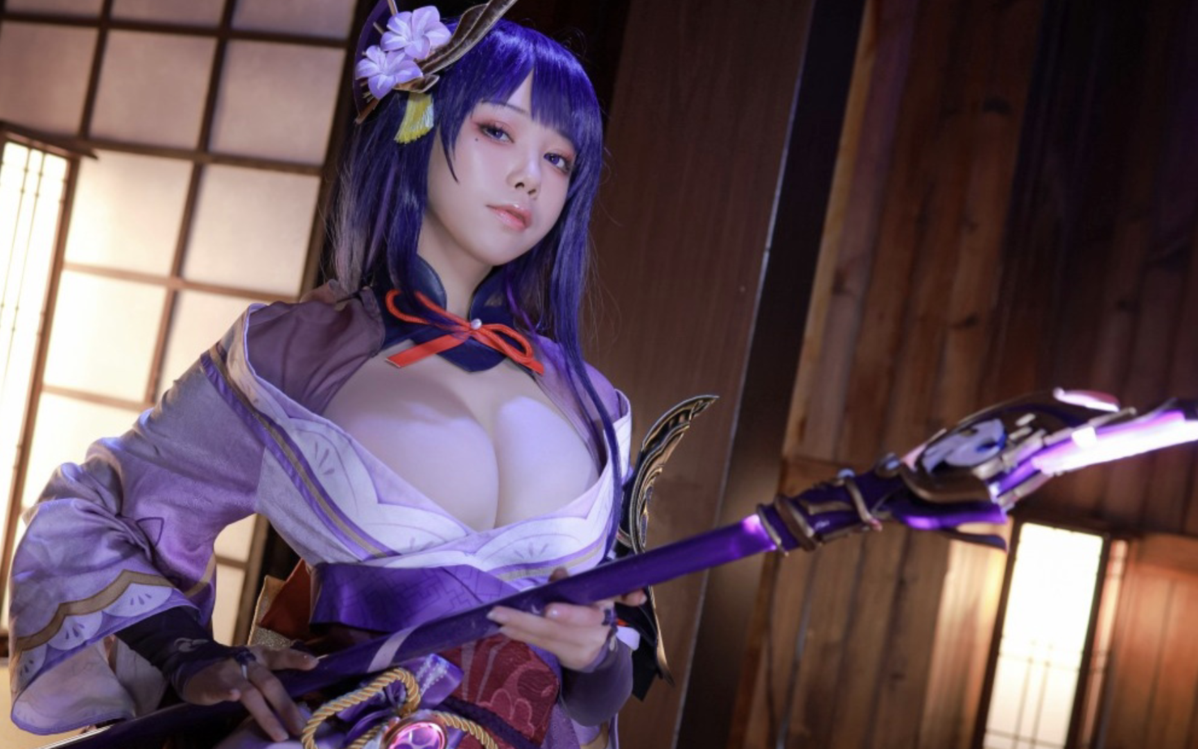 水淼aqua 原神.雷电将军Cosplay哔哩哔哩bilibili