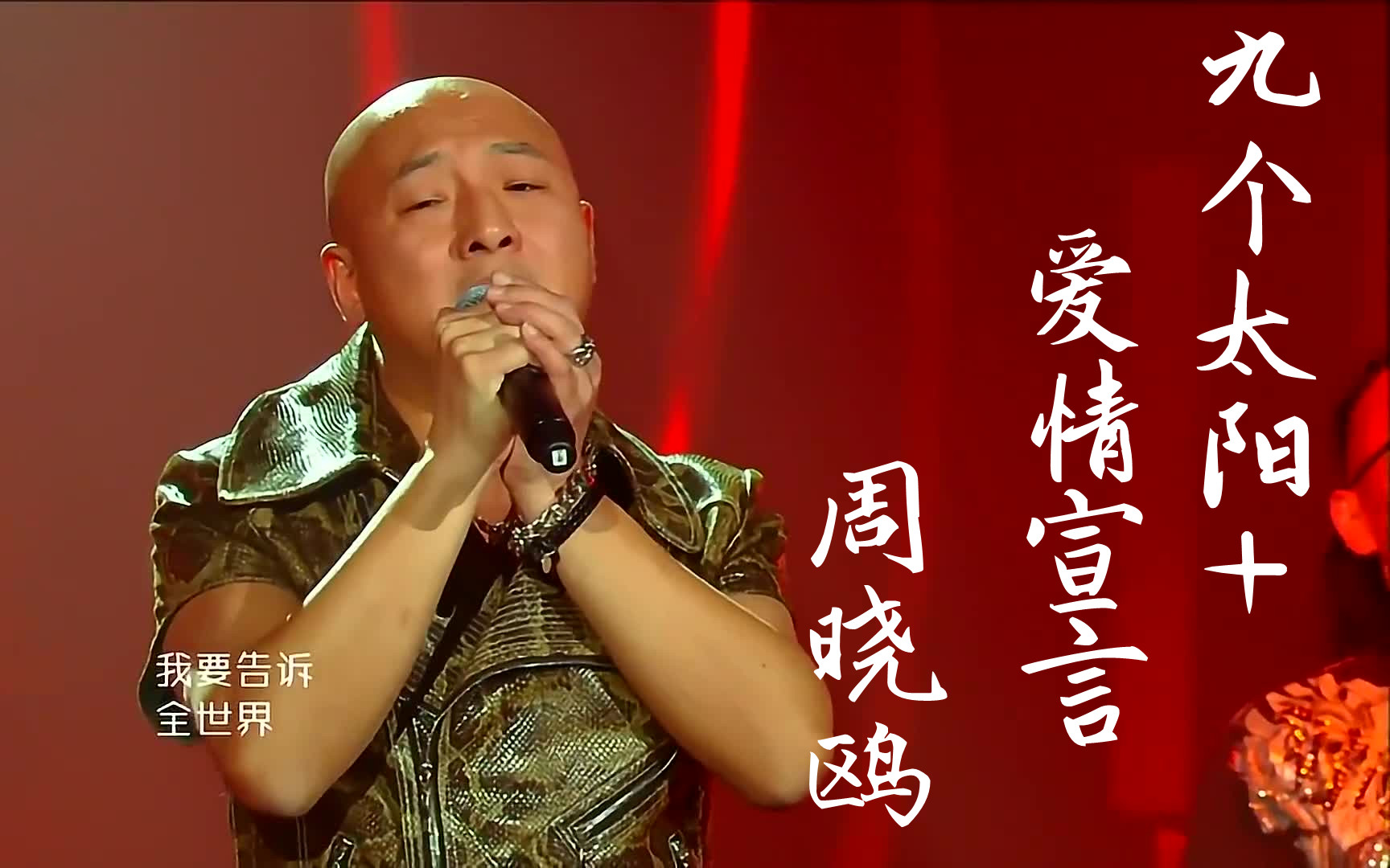 纯净版爱情宣言九个太阳周晓鸥音乐纯享