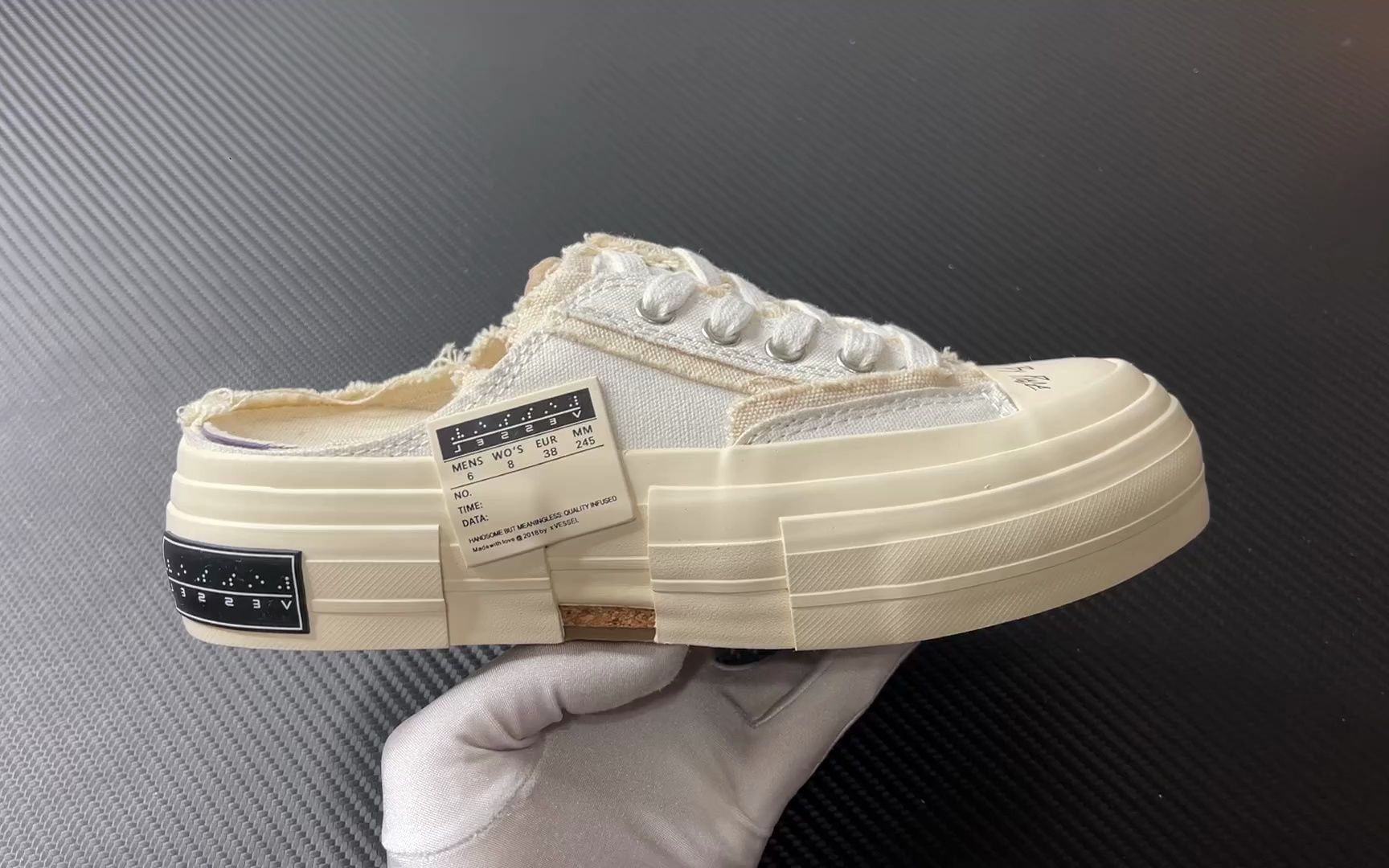 吴建豪硫化鞋半拖白色! 东莞成型批次!尺码35-45全新批次!