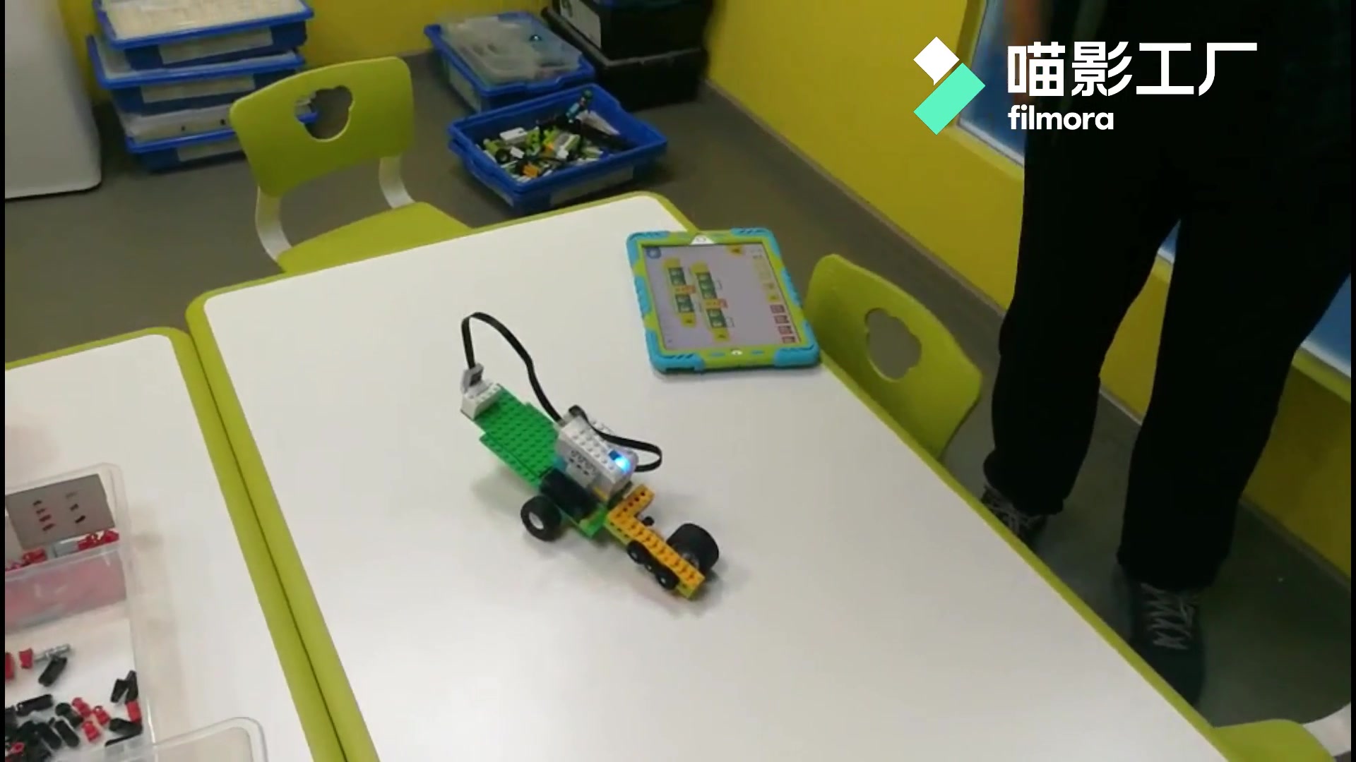 乐高 wedo 2.0 拐弯小车 转向结构哔哩哔哩bilibili