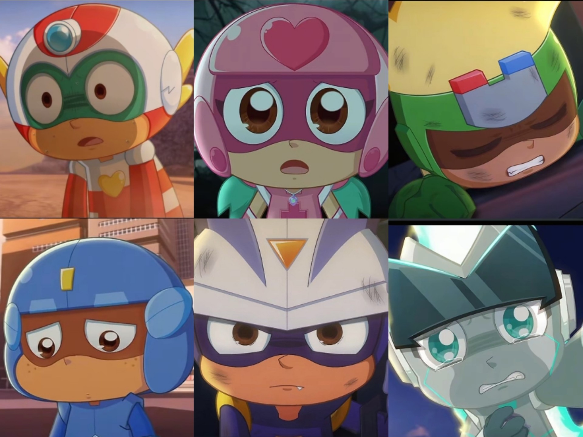 开心超人之逆世营救中五超人和伽罗痛苦,难过的瞬间