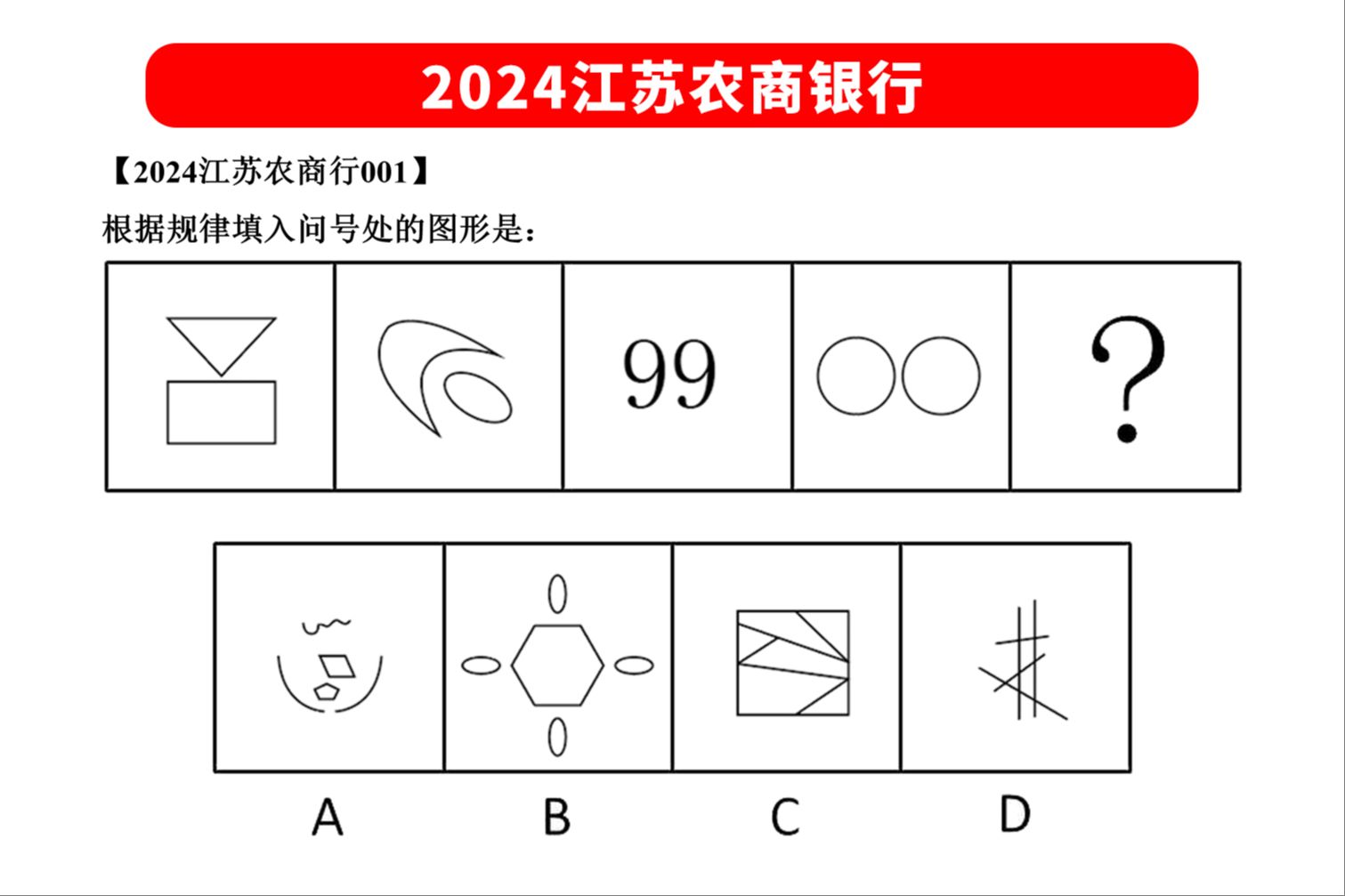 图形推理每日一练(第023期)【2024江苏农商银行】哔哩哔哩bilibili