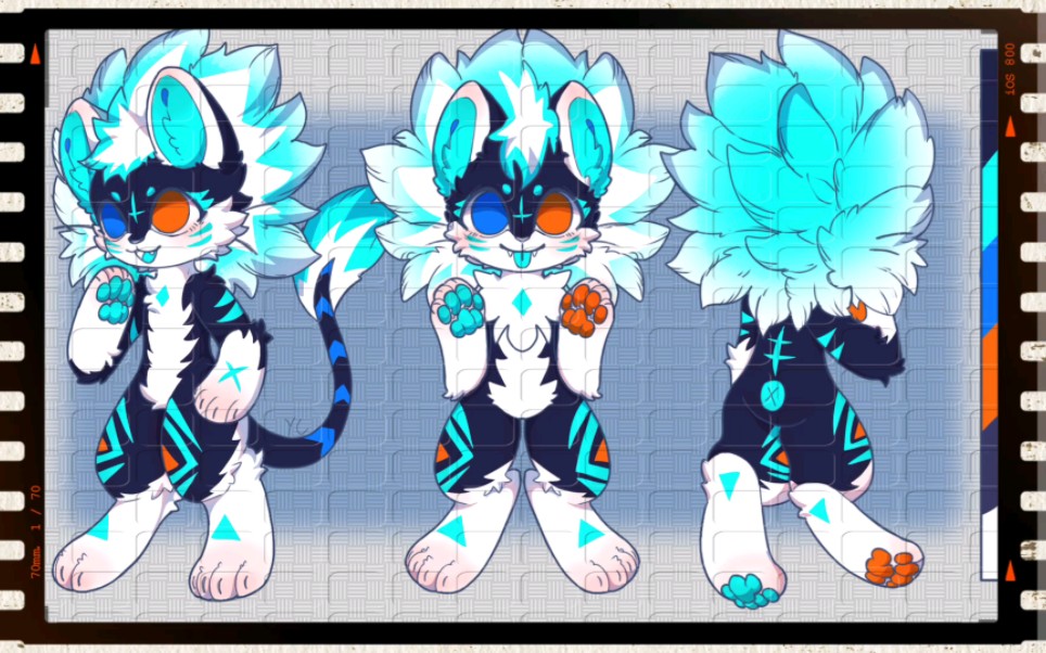 【兽设拍卖】一只蓝色帅气小狮子!