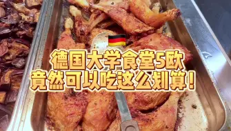 Download Video: 德国大学自选称重食堂5欧能吃啥？