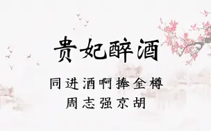 Video herunterladen: 【京剧伴奏】京剧《贵妃醉酒》选段四平调“同进酒啊捧金樽”伴奏（周志强京胡）