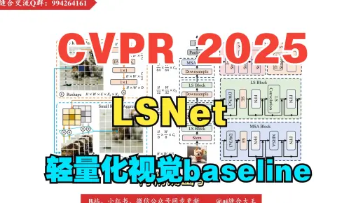 （CVPR 2025）轻量化视觉baseline，LSNet