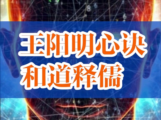 随笔传习录:王阳明心诀和道释儒哔哩哔哩bilibili