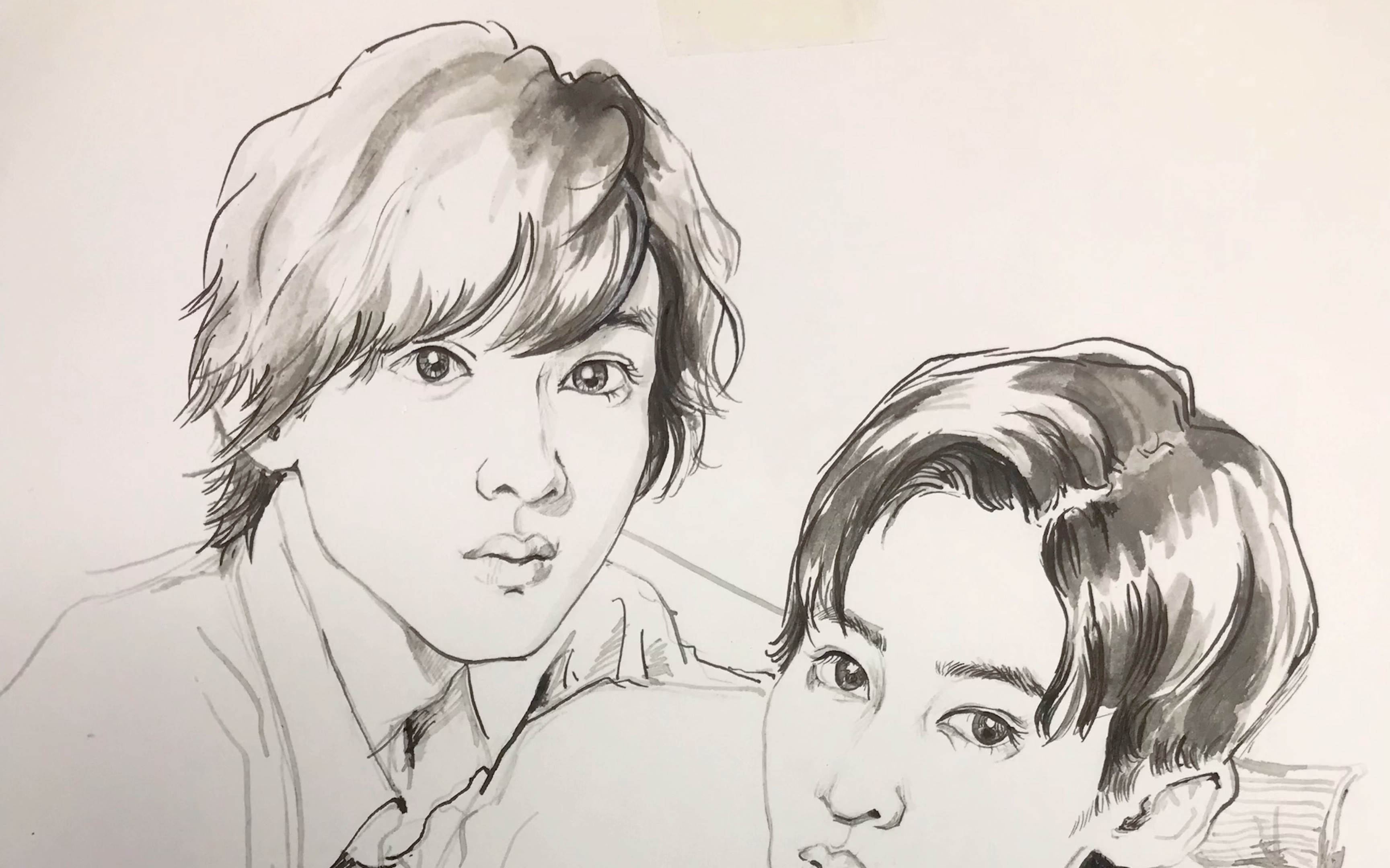 手绘人物,道枝骏佑,目黑莲,消失的初恋