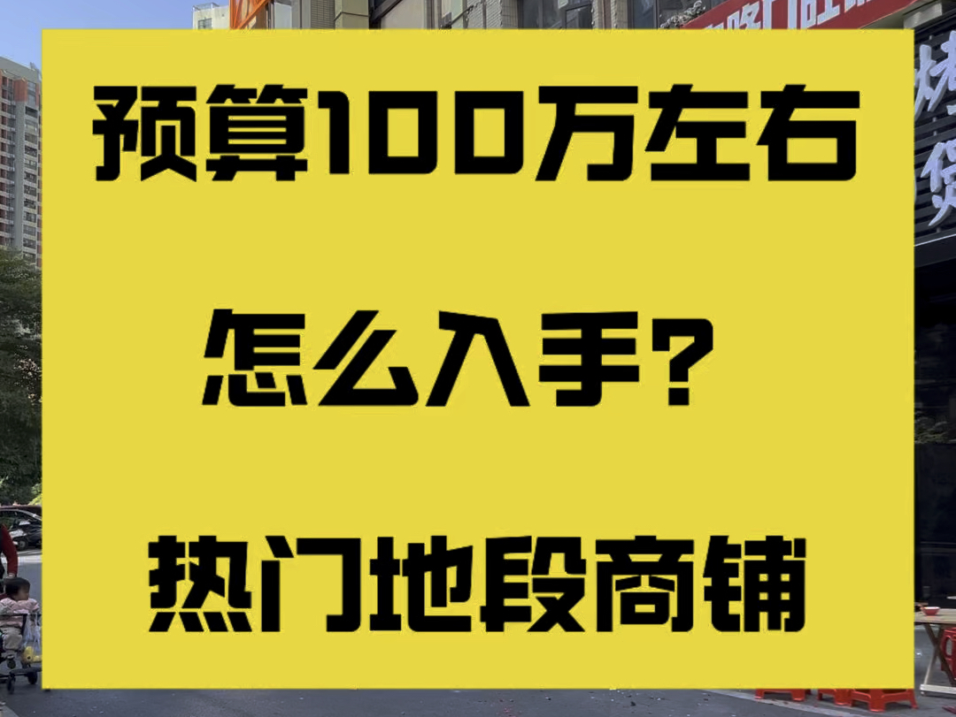 南宁一手商铺热门项目,100万左右该怎么选哔哩哔哩bilibili