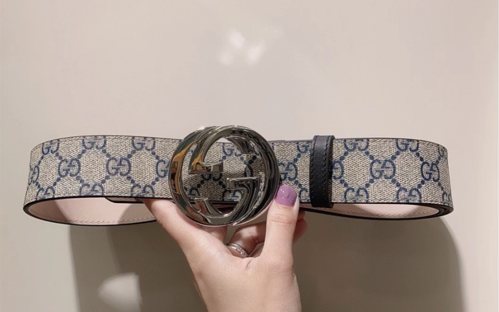 说一下高仿gucci古驰奢侈品男款双g带扣经典印花腰带皮带