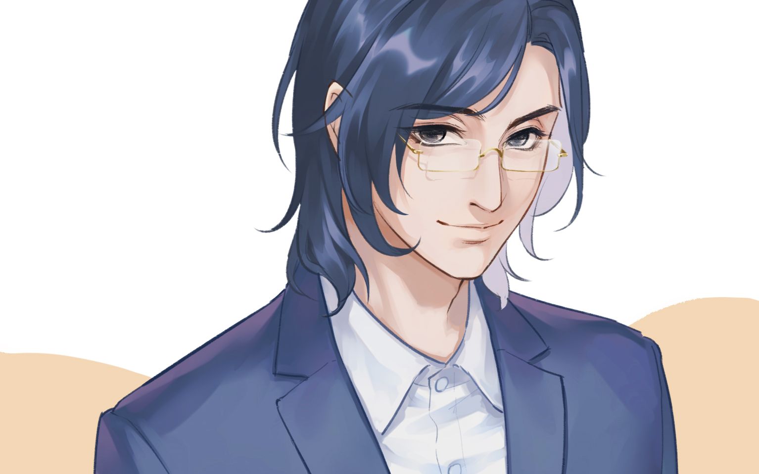 《默读》费渡---板绘过程_哔哩哔哩_bilibili