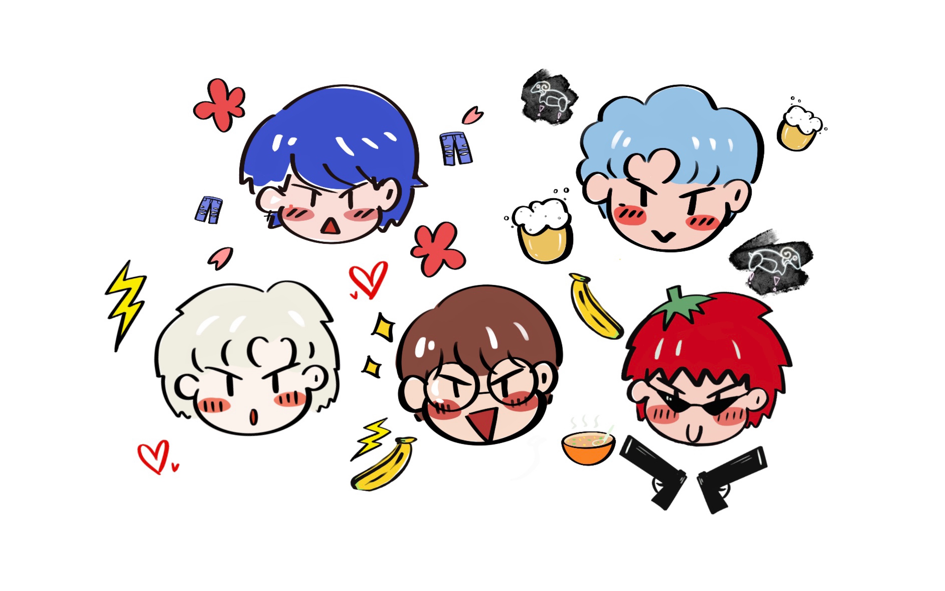 今晚画阴阳怪气(萌!)小花小马博爱切切蕾丝