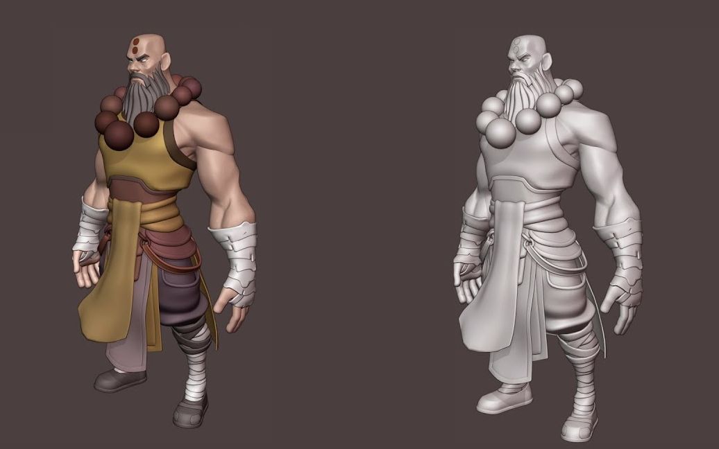 【blender】风格化人物雕刻