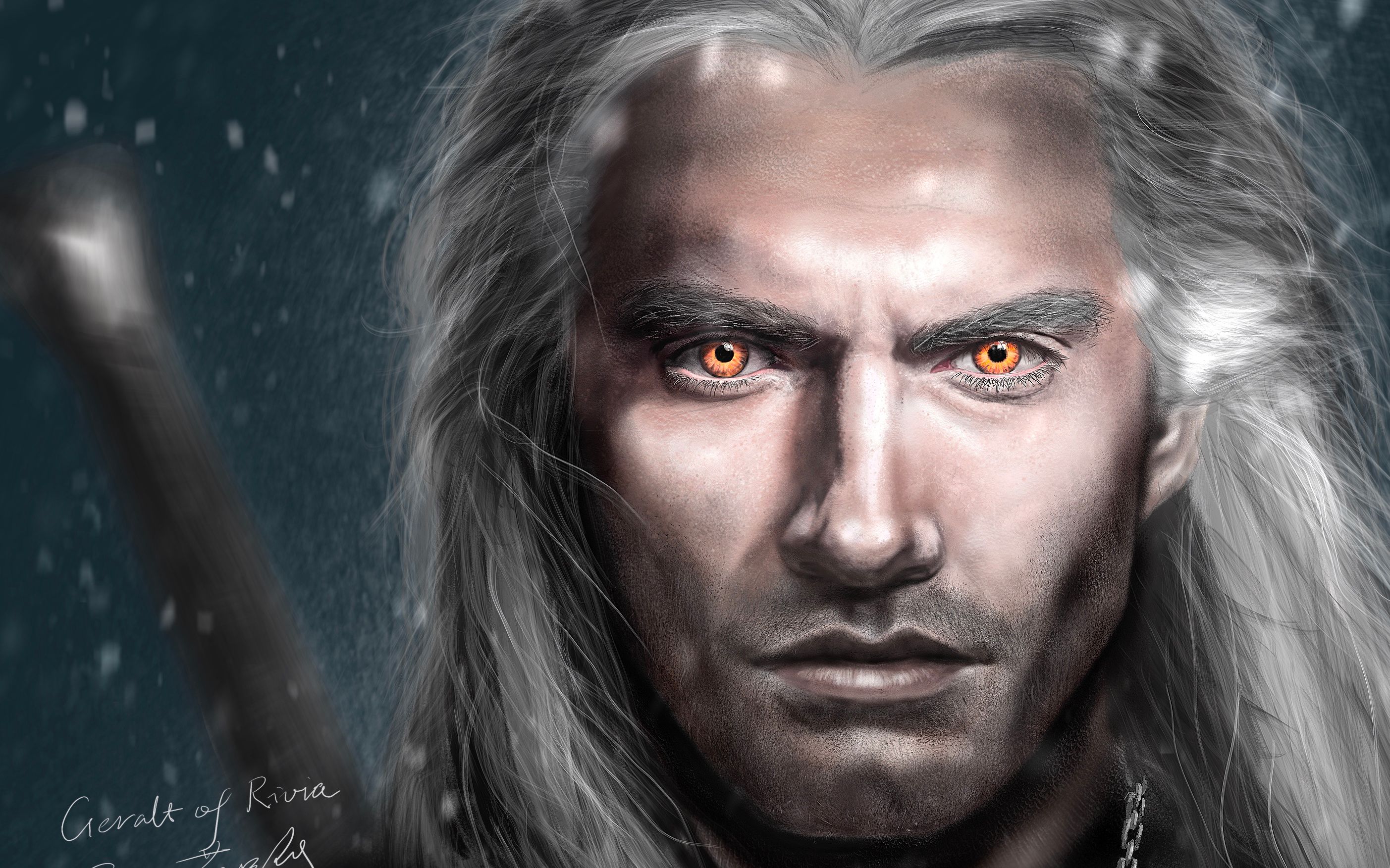 板绘过程geraltofriviawitcher利维亚的杰洛特巫师猎魔人