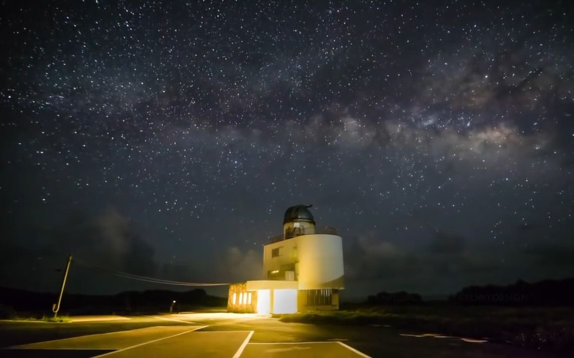 波照间岛星空观测塔 夜晚天空星空银河哔哩哔哩bilibili