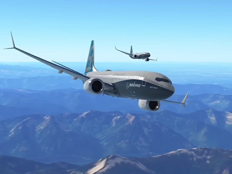 无限试飞官方发布新机型737max