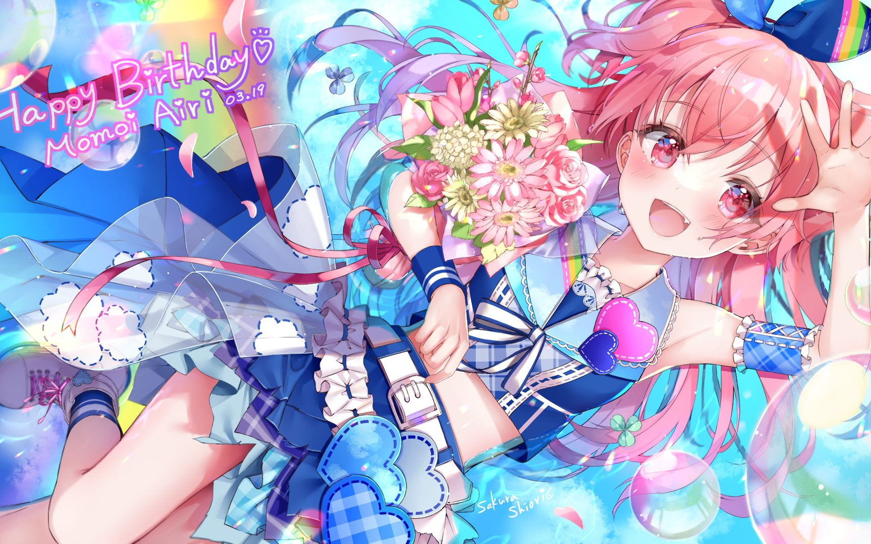 【osu】4k桃井爱莉自制皮肤初成品