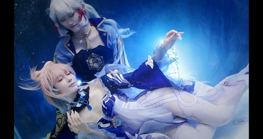 心海&绫华 cos 水下拍摄