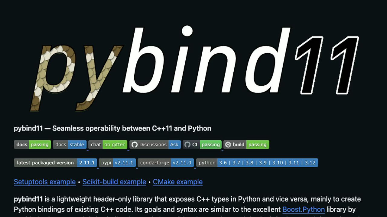 pybind11:將c 代碼與python無縫集成的利器