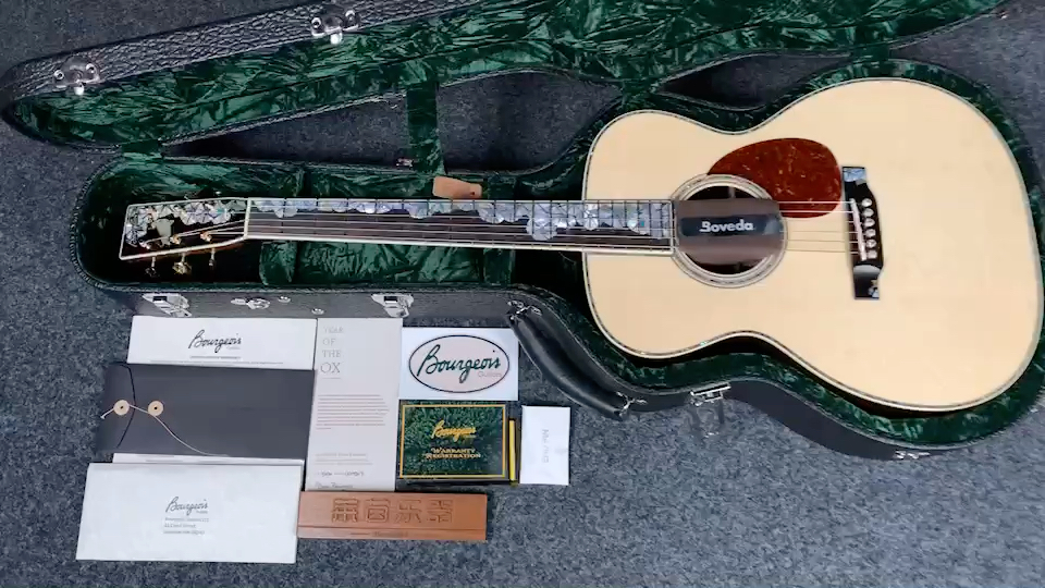 bourgeois 宝石华 金牛限量版 手工木吉他