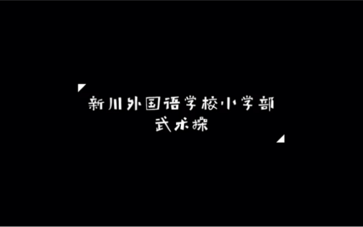 新川外国语学校小学部武术操哔哩哔哩bilibili