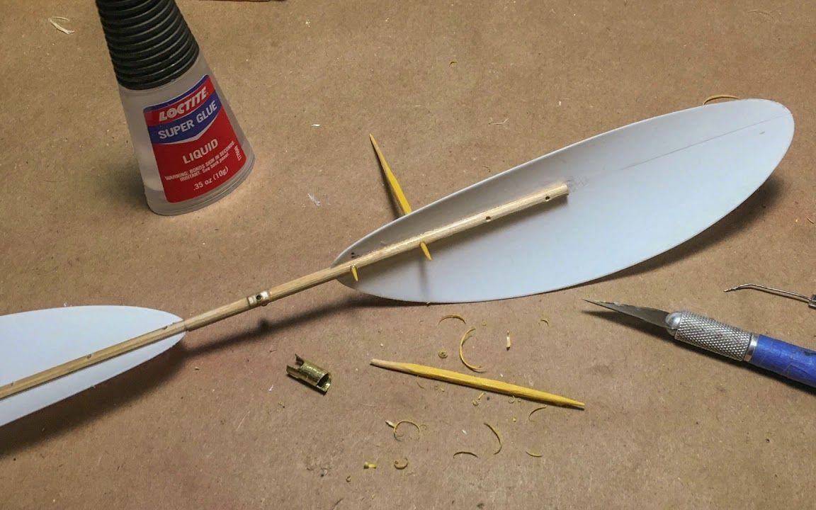 复古轻木航模橡皮筋自由飞航模螺旋桨制作示范youtube转载maxfliart