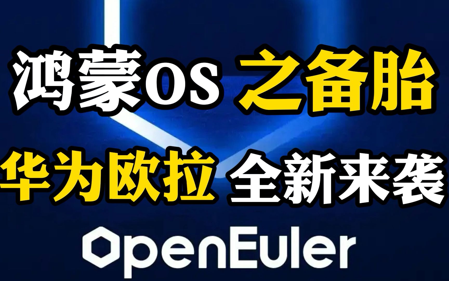 鸿蒙OS的备胎 华为OpenEuler欧拉系统全新来袭 或将带来首款电脑桌面版的操作系统哔哩哔哩bilibili