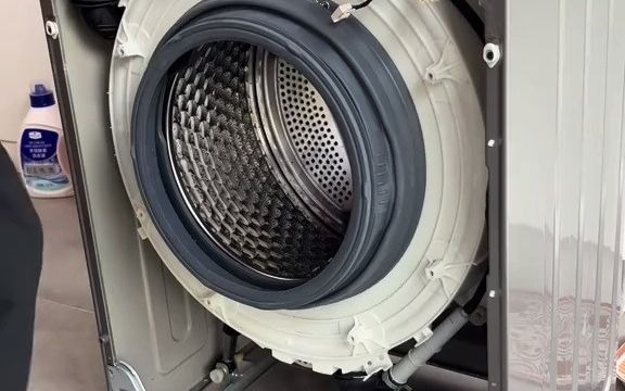 小米滚筒洗衣机拆洗全过程,拆机详细流程家电清洗培训洗衣机清洗滚筒