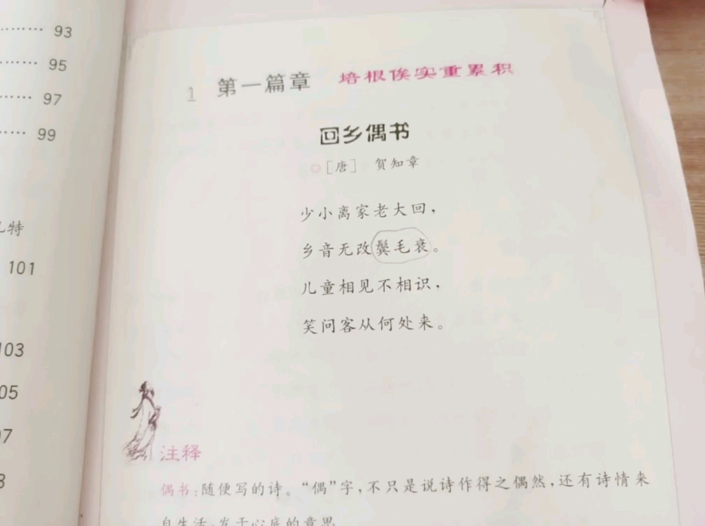 古诗《回乡偶书》诗文字词解释及诗文大意.努力小龙哥哔哩哔哩bilibili