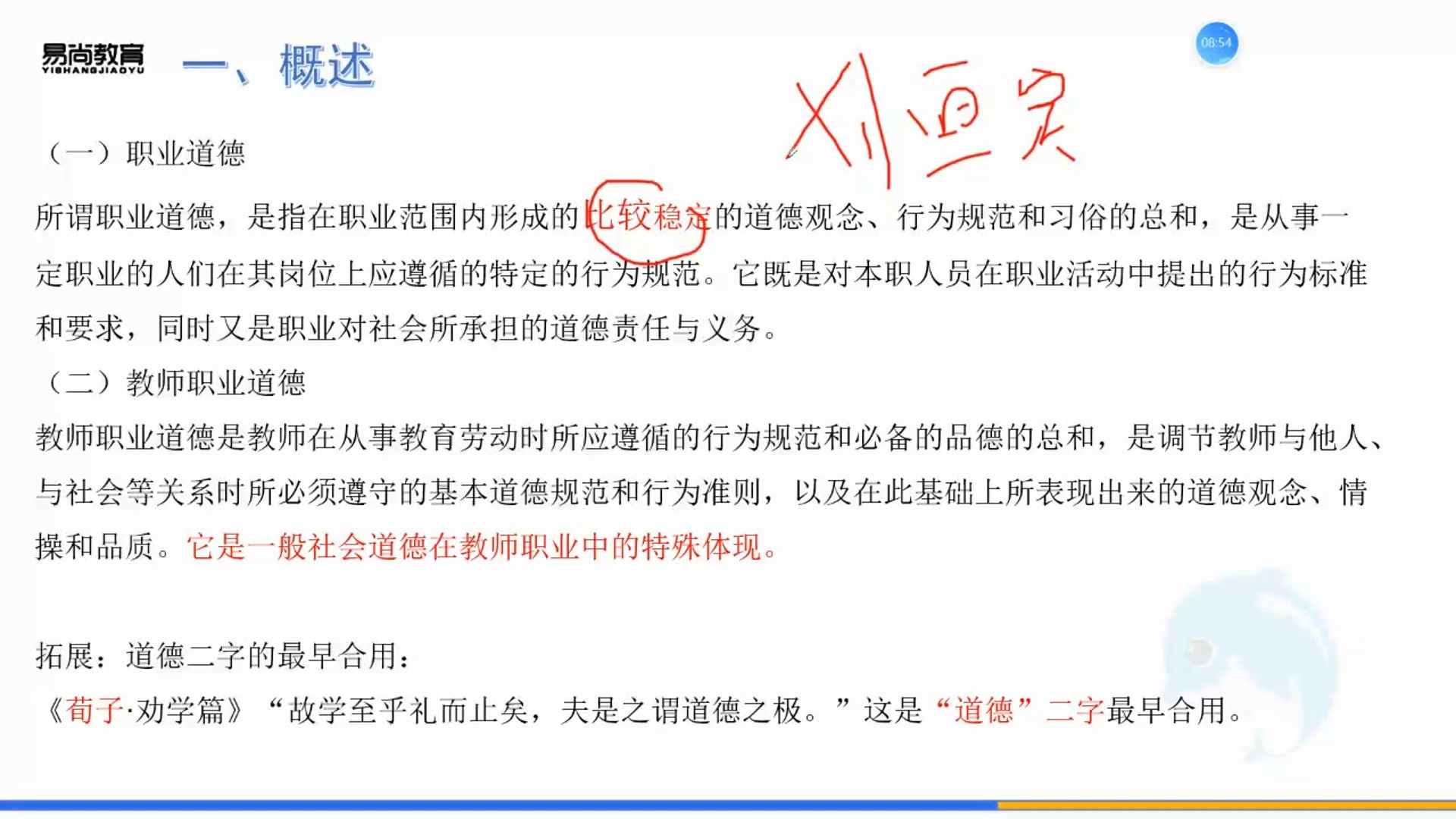 教师职业道德:1-1 概述