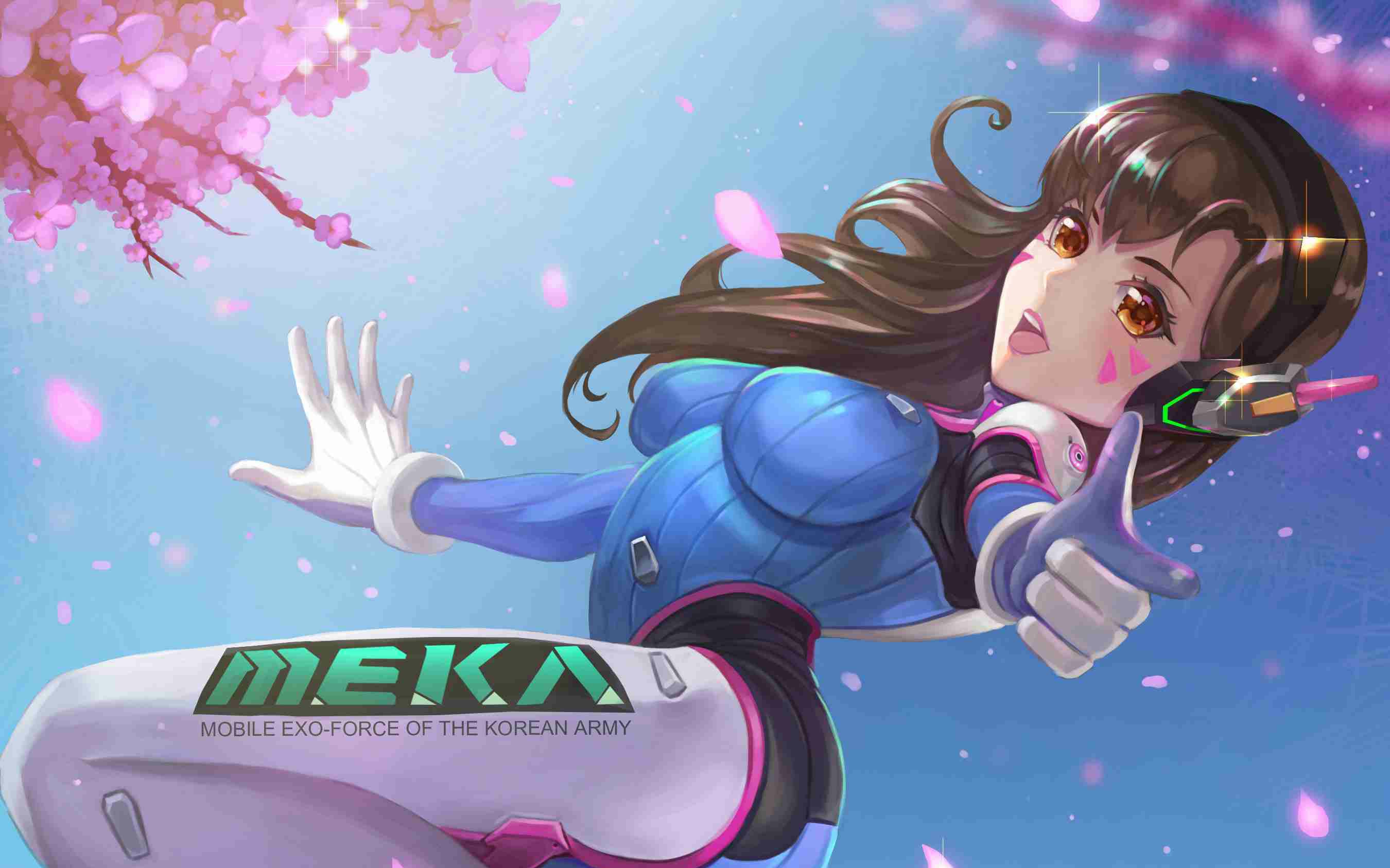 天空一声巨响,d.va闪亮登场.(守望先锋)