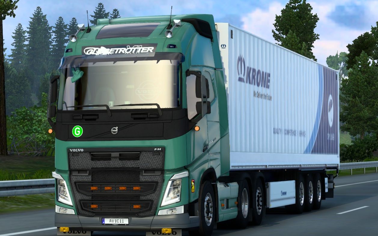 【欧卡2pov】驾驶沃尔沃fh460行驶在丹麦的道路