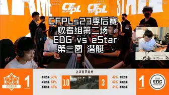 Download Video: CFPLs23季后赛败者组第二场 EDG vs eStar第三图 潜艇