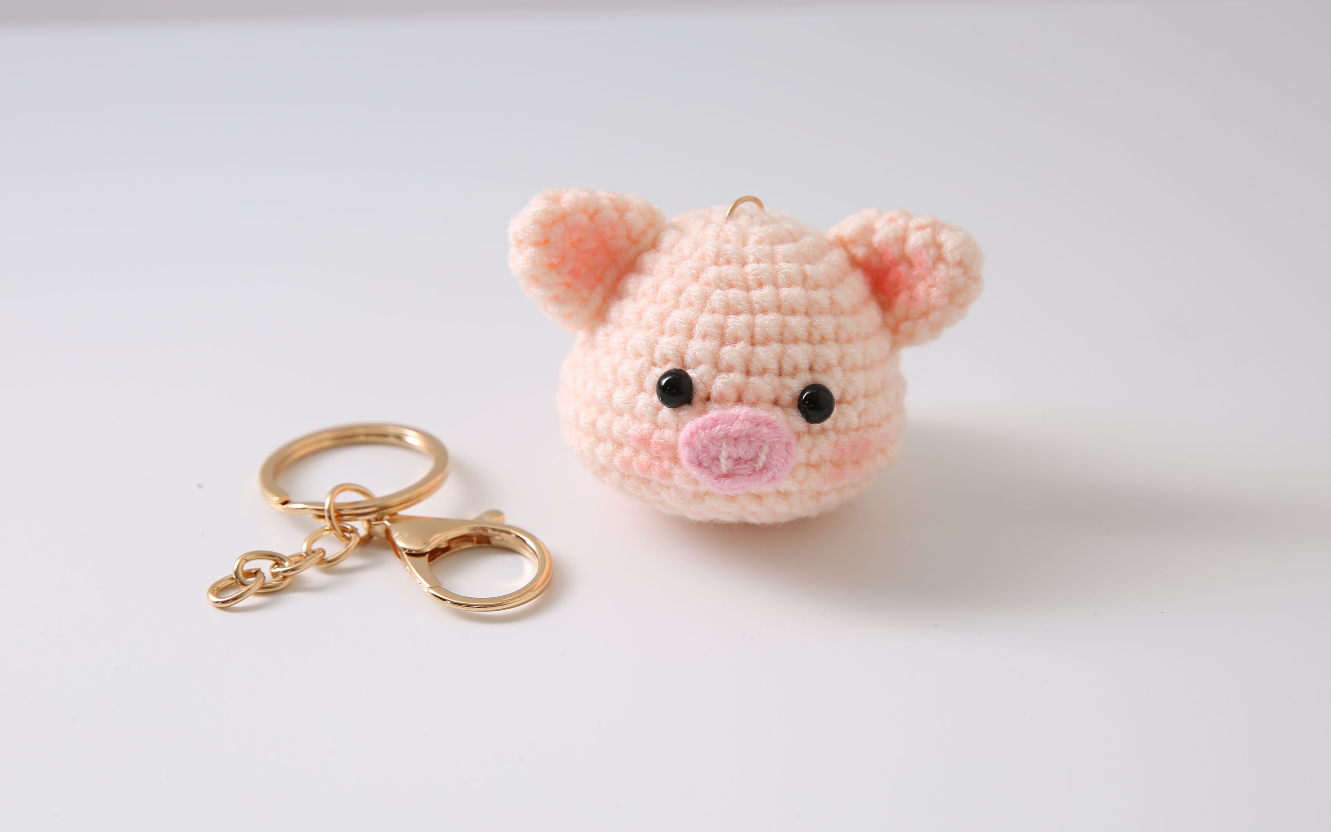 【新手编织教程】钥匙扣安装 毛线钩针diy手工编织教程 米妈手作幸福