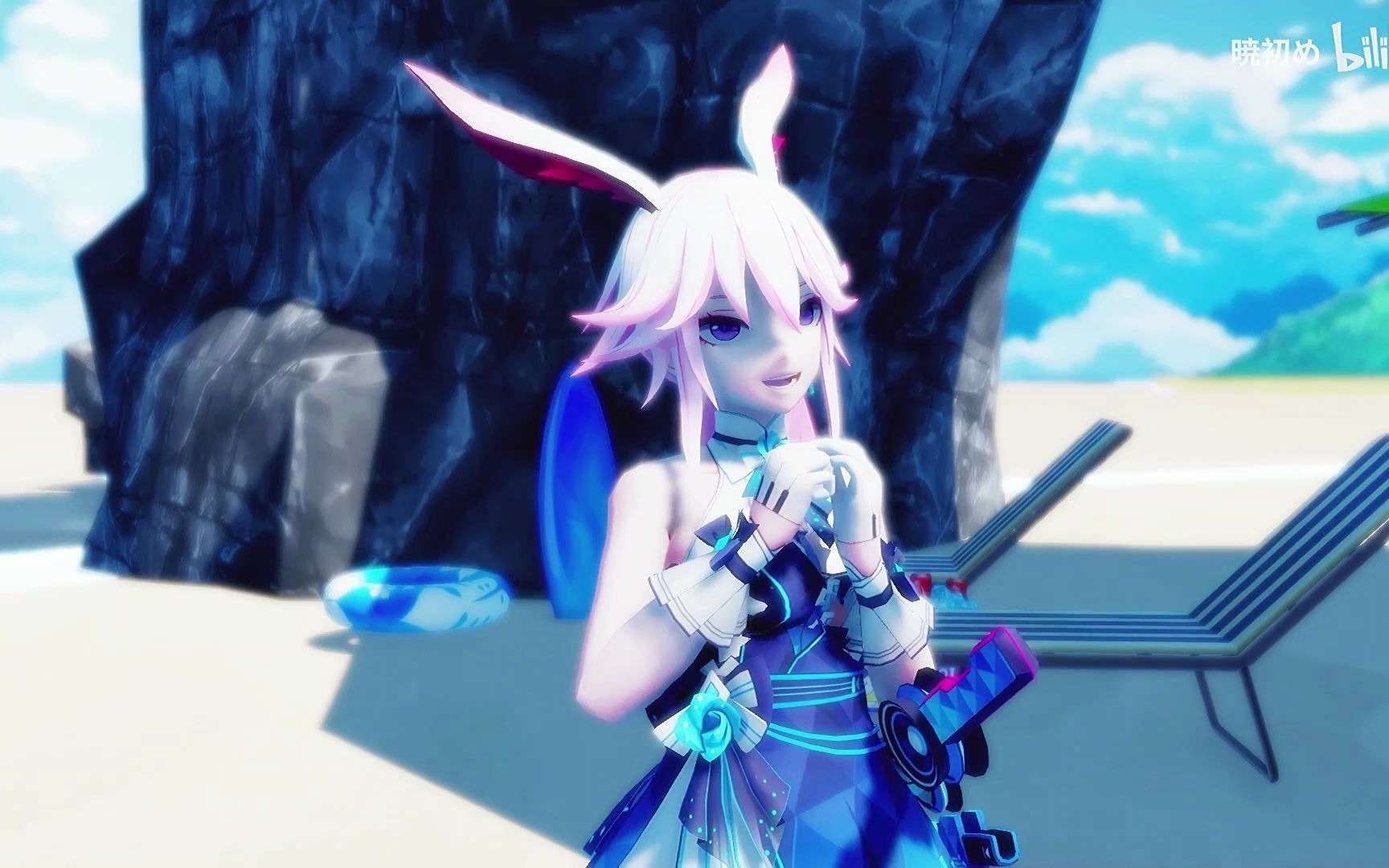 【崩坏3mmd】海滩70八重樱—冰海琴音7878~~~~咬人猫dududu~~~!