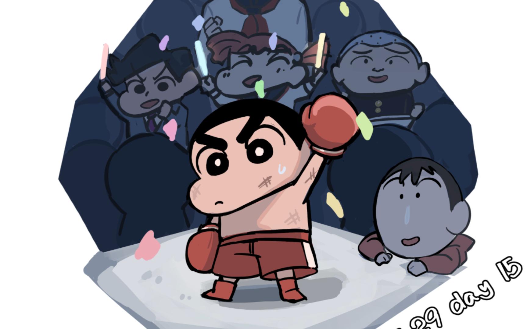 百日绘day15热血高中拳击小新